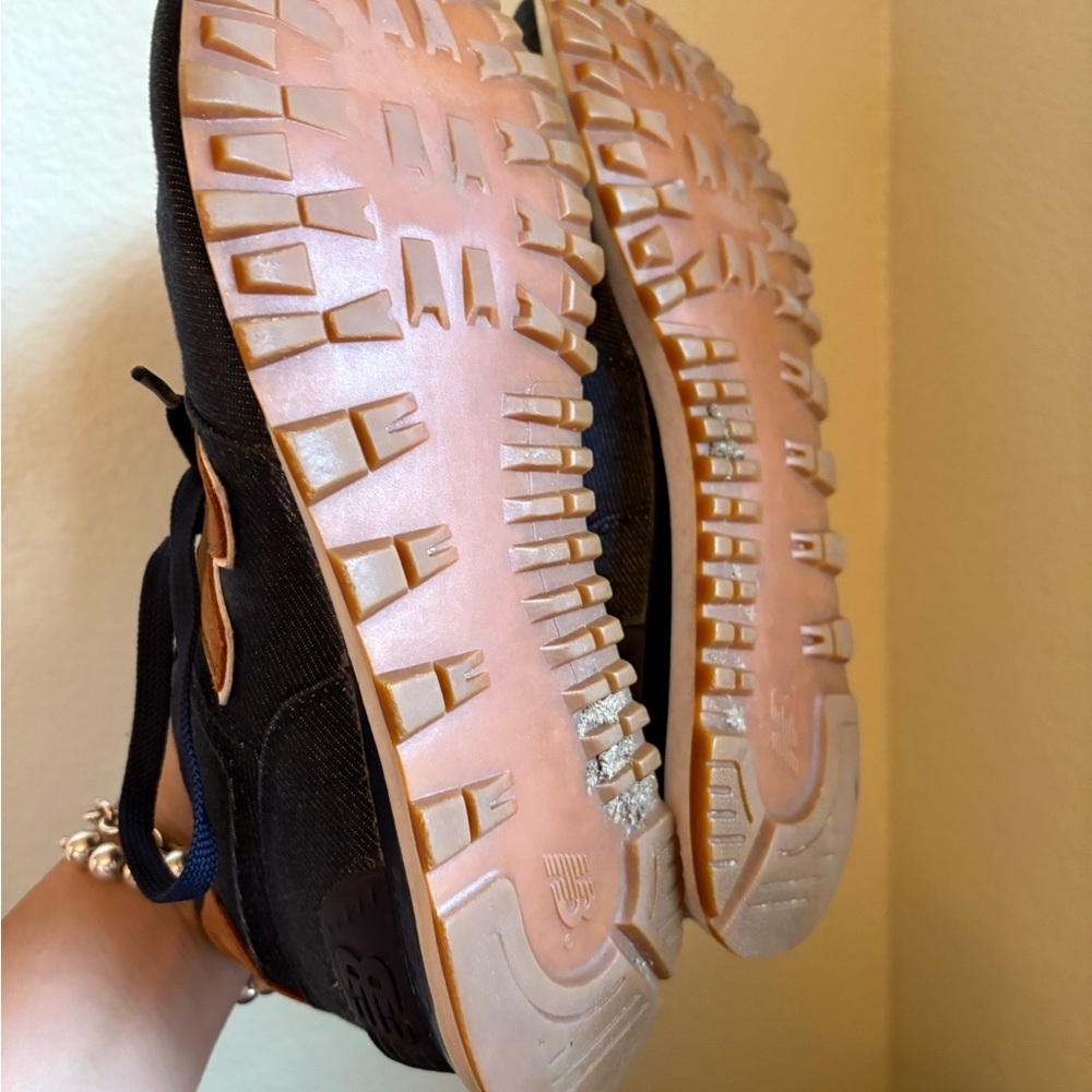 Womens new balance 574 in navy/brown size 8 - Picture 5 of 5